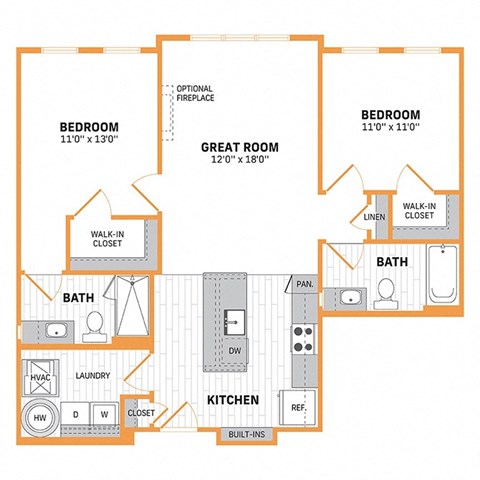a floor plan of a house